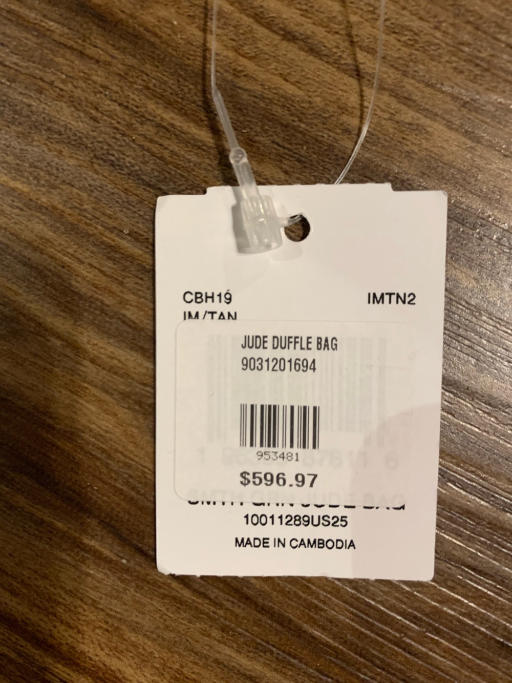 Coach Tan Jude Duffle Bag NWT - Picture 3 of 4